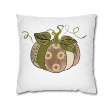 Load image into Gallery viewer, Fall Pillow Covers, Rustic Country Square covers, Country Farmhouse Decor, Pillowcase Set, Pumpkin Pillow Covers
