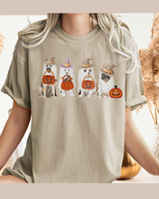 Load image into Gallery viewer, Halloween Trick or Treat Dogs Comfort Colors® T-Shirt, Women&#39;s Cute Retro Dogs Funny T-Shirt
