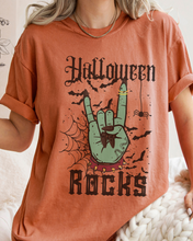 Load image into Gallery viewer, Halloween Rocks Design Comfort Colors® T-Shirt, Women&#39;s Retro Funny Design T-Shirt
