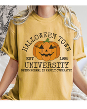 Load image into Gallery viewer, Halloweentown Comfort Colors® T-Shirt, Women&#39;s Fall Colors Halloween Funny T-Shirt
