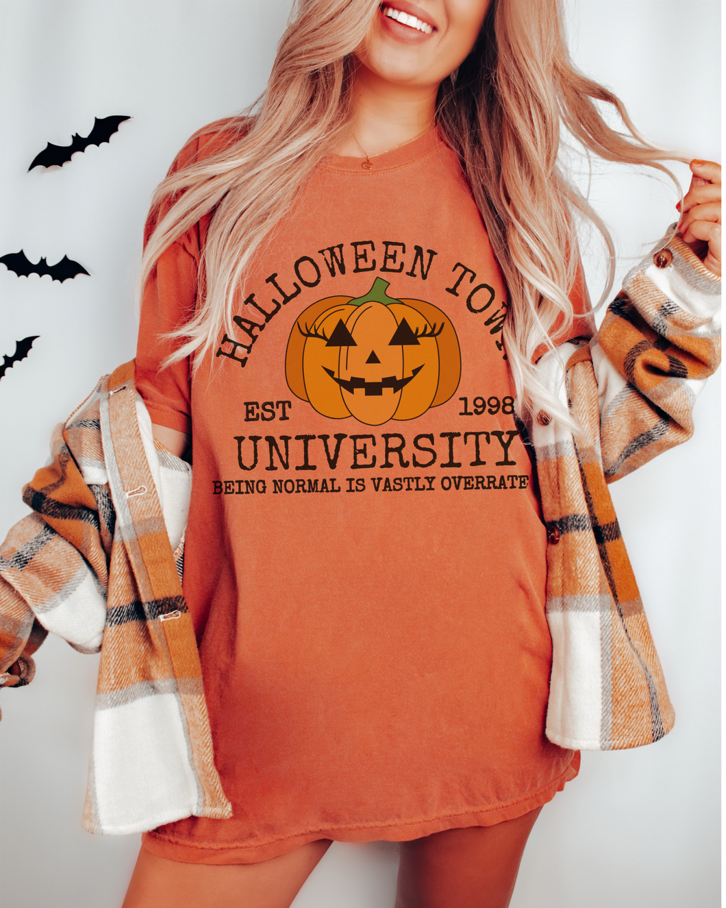 Halloweentown Comfort Colors® T-Shirt, Women's Fall Colors Halloween Funny T-Shirt