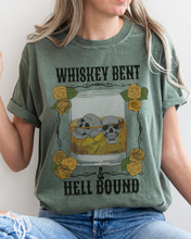 Load image into Gallery viewer, Whiskey Bent and Hell Bound Comfort Colors® Shirt, Women&#39;s Desert T-Shirt, Garment Dyed, Retro Inspired T-Shirt, Boho T-Shirt
