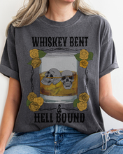 Load image into Gallery viewer, Whiskey Bent and Hell Bound Comfort Colors® Shirt, Women&#39;s Desert T-Shirt, Garment Dyed, Retro Inspired T-Shirt, Boho T-Shirt
