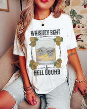 Load image into Gallery viewer, Whiskey Bent and Hell Bound Comfort Colors® Shirt, Women&#39;s Desert T-Shirt, Garment Dyed, Retro Inspired T-Shirt, Boho T-Shirt
