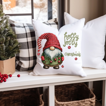 Load image into Gallery viewer, Christmas Pillow Covers, Country Square Covers, Gnome Decor, Holiday Pillowcase Set, Christmas Farmhouse Decor
