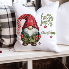 Load image into Gallery viewer, Christmas Pillow Covers, Country Square Covers, Gnome Decor, Holiday Pillowcase Set, Christmas Farmhouse Decor
