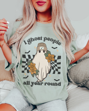 Load image into Gallery viewer, Funny Halloween Comfort Colors® T-Shirt, Women&#39;s I Ghost People All Year Round Funny T-Shirt
