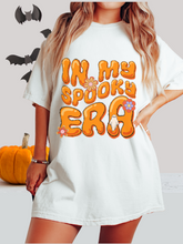 Load image into Gallery viewer, Halloween In My Spooky Era Comfort Colors® T-Shirt, Graphic Tee, Oversized print, Fall Tee
