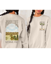 Load image into Gallery viewer, Joshua Tree National Park Unisex Heavy Blend™ Crewneck Sweatshirt Women&#39;s Cozy Hiking Camping Trendy Pullover Front Back Design
