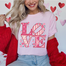 Load image into Gallery viewer, Valentine&#39;s Day T-Shirt, Women&#39;s Comfort Colors T-Shirt, Gift for Her, Comfy Tee, Always Free Shipping, Love Design, Valentine&#39;s Day Gift
