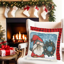 Load image into Gallery viewer, Christmas Pillow Covers, Square Pillow Covers, Cute Christmas Decor Pillowcase Set, Red House, Gnome Truck
