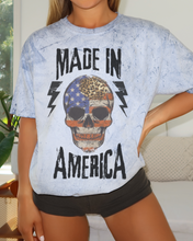 Load image into Gallery viewer, Made In America Unisex Color Blast T-Shirt, 4th of July Tie-Dye Tee, Women&#39;s July Fourth Tee
