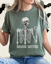 Load image into Gallery viewer, Never Better Halloween Comfort Colors® T-Shirt Women&#39;s Funny Design Fall Halloween Colors T-Shirt
