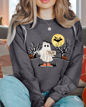 Load image into Gallery viewer, Need Ride 2 Salem Women&#39;s Crewneck Sweatshirt, Cute Halloween Pullover
