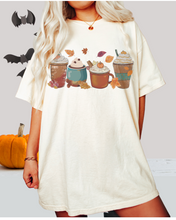 Load image into Gallery viewer, Pumpkin Spice Coffee Halloween or Fall Comfort Colors® Halloween T-Shirt, Women&#39;s  T-Shirt
