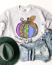 Load image into Gallery viewer, Women&#39;s I Love Fall Most Of All Hand Drawn Pumpkin Design Sweatshirt Gildan Pullover
