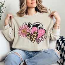 Load image into Gallery viewer, Women&#39;s Valentine&#39;s Day Sweatshirt, Comfy &amp; Cozy, Gildan Sweatshirt, Ash, White, Sand, Pink or Black, Always Free Shipping!!
