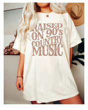 Load image into Gallery viewer, Country Music Festival T-Shirt, Raised On 90&#39;s Country Music Unisex-Sized Short Sleeve Tee Country Music T-Shirt, Retro Design T-Shirt
