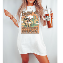 Load image into Gallery viewer, Country Music Festival T-Shirt, Raised On 90&#39;s Country Music Unisex-Sized Short Sleeve Tee Country Music T-Shirt, Retro Design T-Shirt
