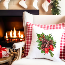 Load image into Gallery viewer, Christmas Pillow Cover, Christmas Rustic Designs Pillow Covers, Rustic Decor, Home Decor, Country Decor, Pillow Covers
