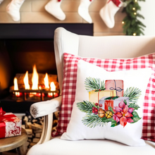 Load image into Gallery viewer, Christmas Pillow Cover, Christmas Rustic Designs Pillow Covers, Rustic Decor, Home Decor, Country Decor, Pillow Covers
