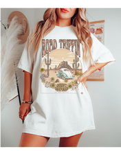 Load image into Gallery viewer, Road Trippin T-Shirt, Retro Desert Dreaming T-Shirt, Vintage-Inspired Vintage Rider Design, Trendy T-Shirt
