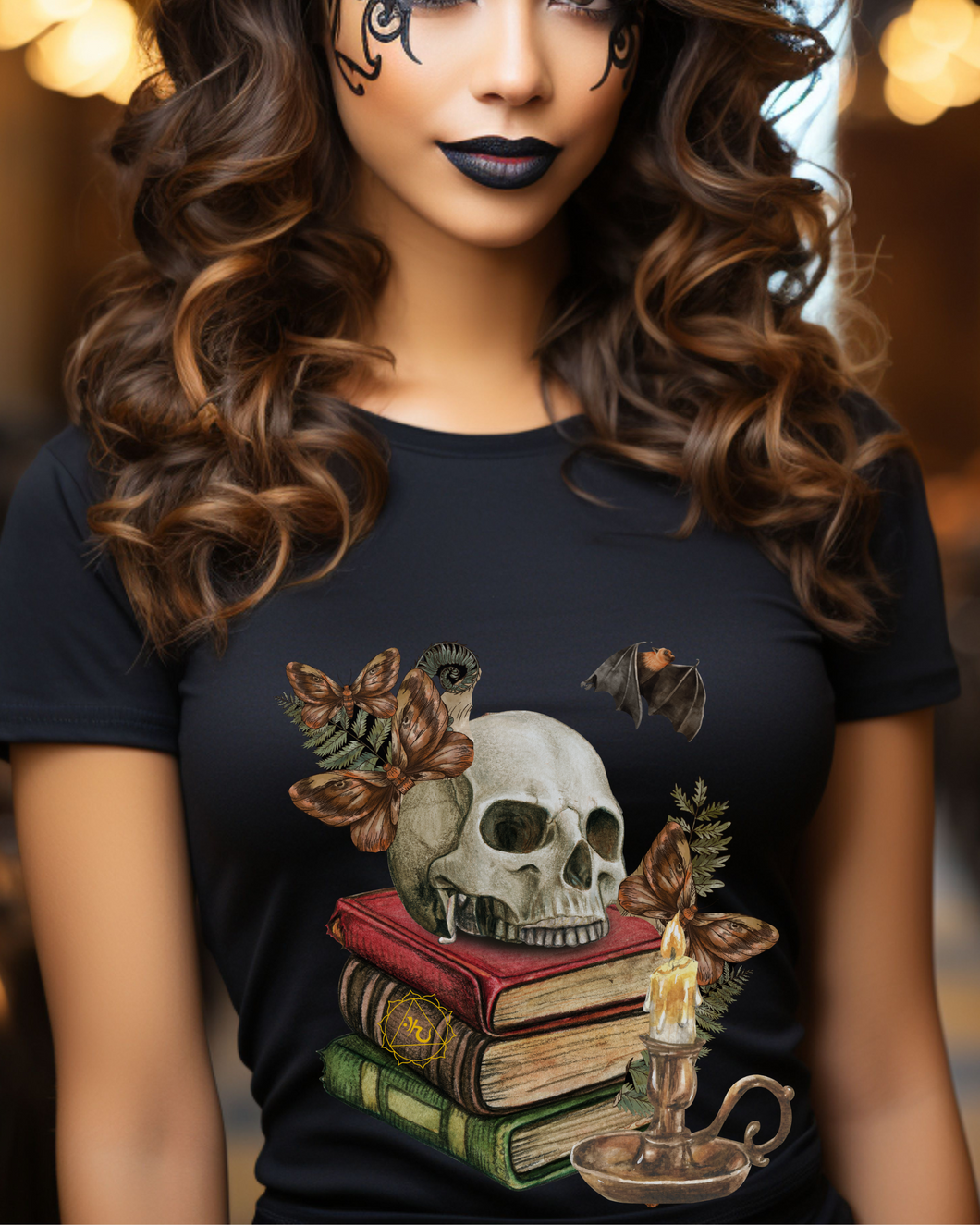 Spooky Spell Books shirt, Halloween Book Lover t-shirt, Skull Halloween t-shirt, Scary books shirt, Halloween book, Creepy Bats