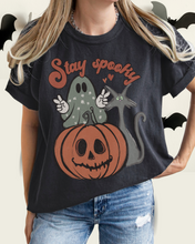 Load image into Gallery viewer, Women&#39;s Cute Halloween Comfort Colors® Halloween T-Shirt, Women&#39;s Stay Spooky T-Shirt
