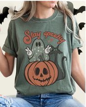 Load image into Gallery viewer, Women&#39;s Cute Halloween Comfort Colors® Halloween T-Shirt, Women&#39;s Stay Spooky T-Shirt
