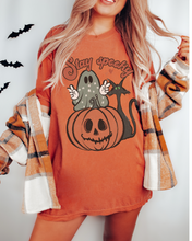 Load image into Gallery viewer, Women&#39;s Cute Halloween Comfort Colors® Halloween T-Shirt, Women&#39;s Stay Spooky T-Shirt
