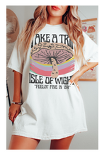 Load image into Gallery viewer, Take A Trip Isle of Wight Music Festival Comfort Colors® T-Shirt, T-Shirt Dress, Retro Design Festival Tee
