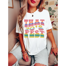 Load image into Gallery viewer, That 70&#39;s Fest T-Shirt, Retro Music Festival T-Shirt, Vintage-Inspired Vintage Hippie Design, Trendy Groovy T-Shirt
