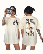 Load image into Gallery viewer, The Hell I Won&#39;t Comfort Colors® Shirt, Trendy Western Cowgirl T-Shirt, Garment Dyed T-Shirt
