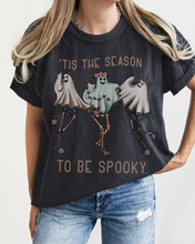 Load image into Gallery viewer, Halloween Comfort Colors® T-Shirt, Tis The Season To Be Spooky Women&#39;s Halloween Design Tee, Retro Design T-Shirt
