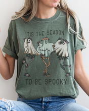 Load image into Gallery viewer, Halloween Comfort Colors® T-Shirt, Tis The Season To Be Spooky Women&#39;s Halloween Design Tee, Retro Design T-Shirt
