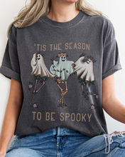 Load image into Gallery viewer, Halloween Comfort Colors® T-Shirt, Tis The Season To Be Spooky Women&#39;s Halloween Design Tee, Retro Design T-Shirt
