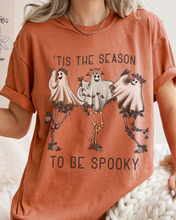 Load image into Gallery viewer, Halloween Comfort Colors® T-Shirt, Tis The Season To Be Spooky Women&#39;s Halloween Design Tee, Retro Design T-Shirt
