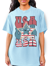 Load image into Gallery viewer, USA 4th of July Comfort Colors® Shirt, Trendy Women&#39;s T-Shirt, Garment Dyed, Retro Inspired T-Shirt
