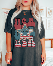 Load image into Gallery viewer, USA 4th of July Comfort Colors® Shirt, Trendy Women&#39;s T-Shirt, Garment Dyed, Retro Inspired T-Shirt
