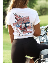 Load image into Gallery viewer, Freedom Tour T-Shirt, Retro 4th of July T-Shirt, Women&#39;s July Fourth T-Shirt, 4th July T-Shirt
