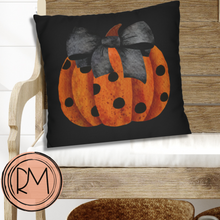 Load image into Gallery viewer, Halloween Pillow Cover, Fall Farmhouse, Country Square Pillow Covers, Pumpkin Pillow Cover, Pillow Cover, Fall Decor, Autumn Home Decor
