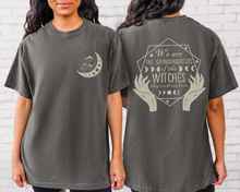 Load image into Gallery viewer, We Are the Granddaughters Halloween Comfort Colors® Front and Back Design T-Shirt, Women&#39;s Shirt
