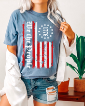 Load image into Gallery viewer, We The People Comfort Colors® Shirt, Trendy 4th Of July T-Shirt, Garment Dyed T-Shirt
