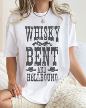 Load image into Gallery viewer, Whisky Bent and Hell Bound Comfort Colors® Shirt, Trendy Women&#39;s T-Shirt, Garment Dyed, Western Inspired T-Shirt, Boho T-Shirt
