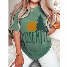 Load image into Gallery viewer, Yosemite Comfort Colors® T-Shirt, T-Shirt Dress, Boho Design, Oversized Print Summer Camping, Hiking, Adventure T-Shirt
