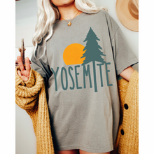 Load image into Gallery viewer, Yosemite Comfort Colors® T-Shirt, T-Shirt Dress, Boho Design, Oversized Print Summer Camping, Hiking, Adventure T-Shirt
