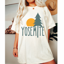 Load image into Gallery viewer, Yosemite Comfort Colors® T-Shirt, T-Shirt Dress, Boho Design, Oversized Print Summer Camping, Hiking, Adventure T-Shirt
