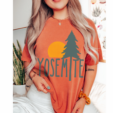 Load image into Gallery viewer, Yosemite Comfort Colors® T-Shirt, T-Shirt Dress, Boho Design, Oversized Print Summer Camping, Hiking, Adventure T-Shirt
