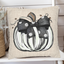 Load image into Gallery viewer, Fall Pillow Covers, Fall Pastel Pumpkins, Country Square Pillow Covers, Pillow Cover Set, Pillowcase Set
