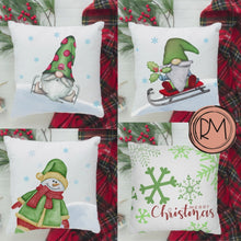 Load and play video in Gallery viewer, Christmas Pillow Covers, Square Pillow Cover, Country Pillow Covers, Holiday Decor Pillow Cover, Tis The Season, Fun Christmas Pillows
